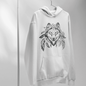 Lupo Mandala - FELPA CAPPUCCIO