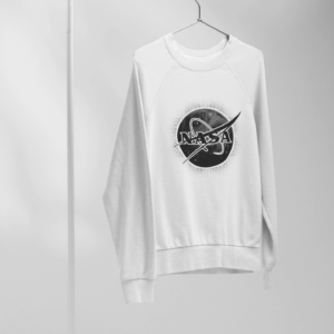 Nasa Black - FELPA GIROCOLLO