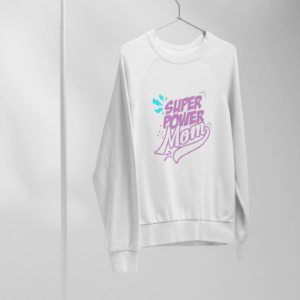 Super Power Mom - FELPA GIROCOLLO