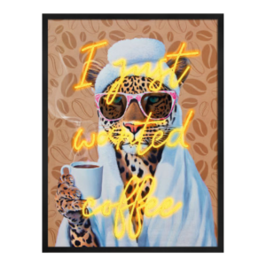 Need Coffee Quadro LED 60x80 cm Palais Royal