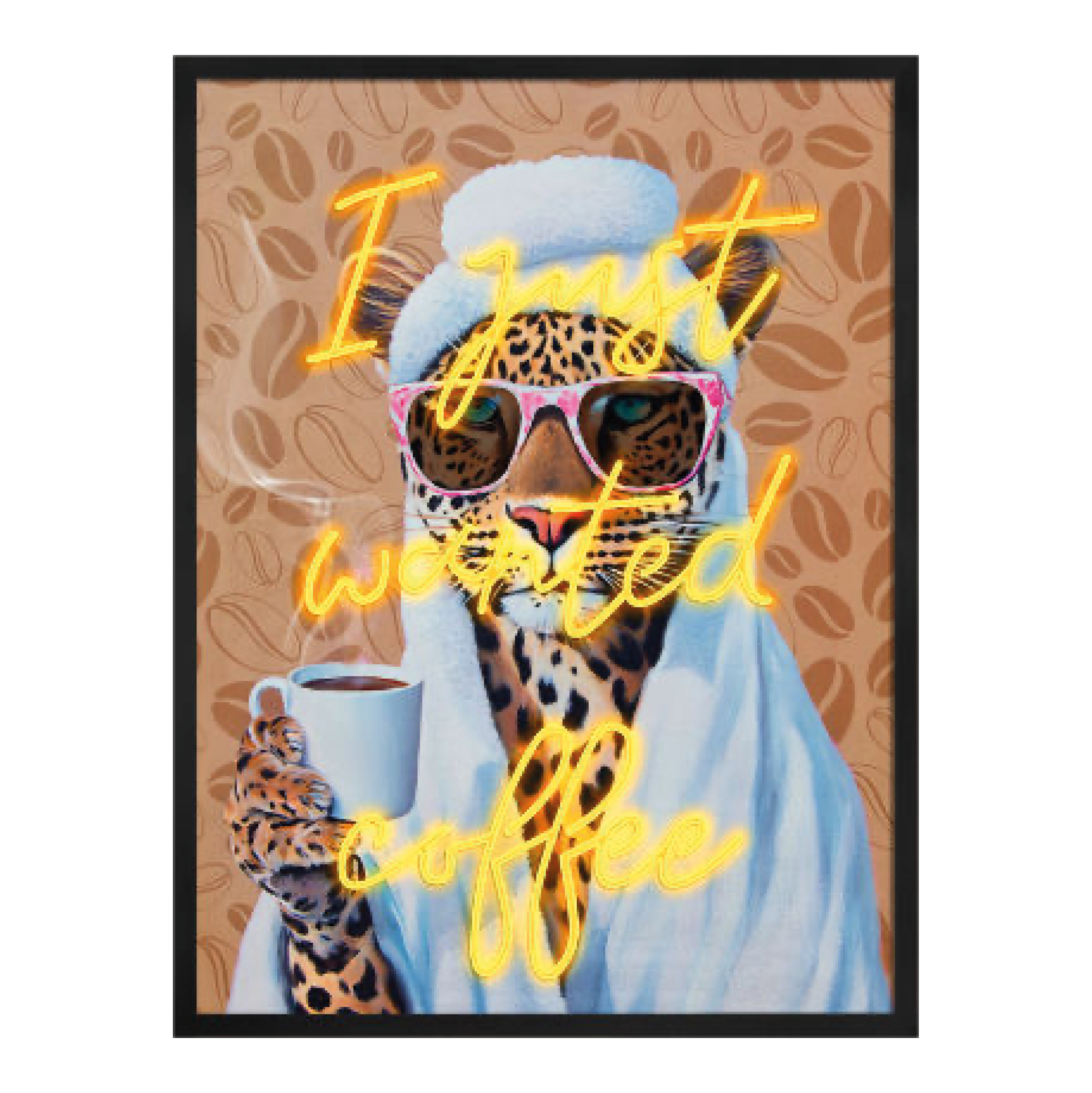 Need Coffee Quadro LED 60x80 cm Palais Royal