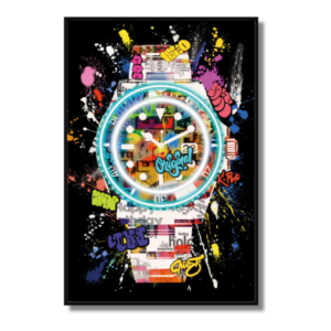 Orologio Quadro LED 60x90 cm Palais Royal